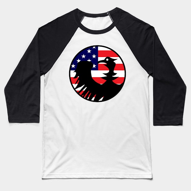 America Baseball T-Shirt by Karpatenwilli